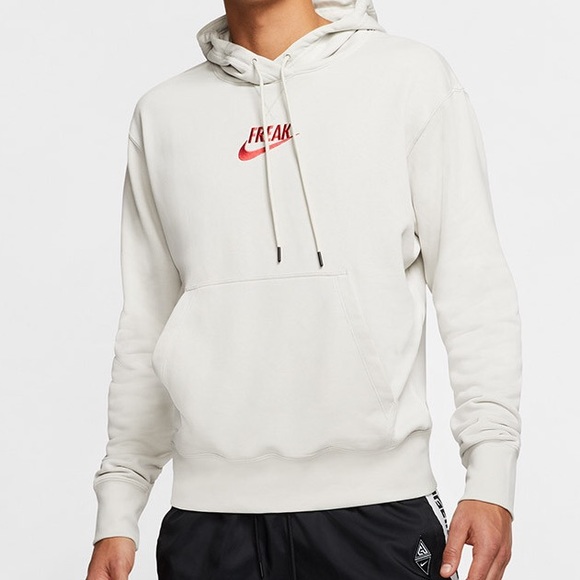 giannis freak hoodie light bone